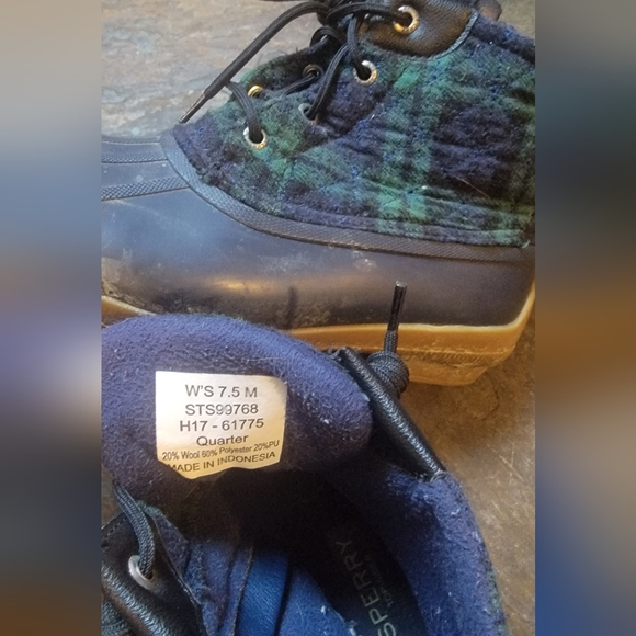 Women's plaid Sperry boots - Picture 4 of 4